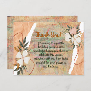 CUSTOMIZED VINTAGE THEME THANK YOU CARD