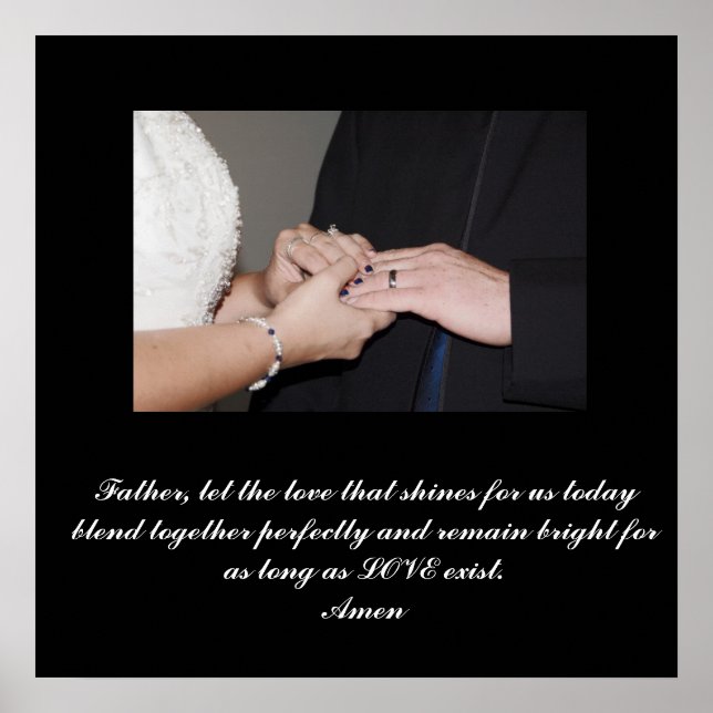 Customized Wedding Poster (Front)