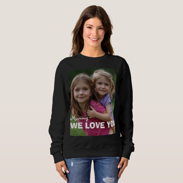 Customized with 2 and text sweatshirt (Front Full)