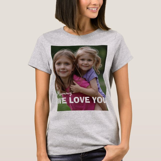 Customized with 2 and text T-Shirt (Front)