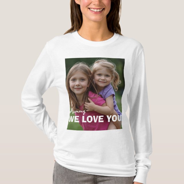 Customized with 2 and text T-Shirt (Front)