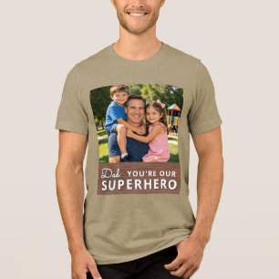 Customized with photo and text Tri-Blend shirt