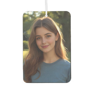Customized with two photos car air freshener