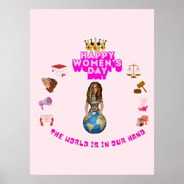 Customized women's day  poster (Front)