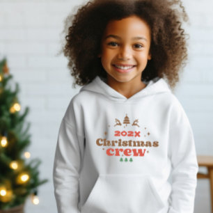 Customized year Christmas Crew Kids hoodie