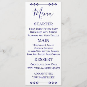 CUSTOMIZED YOUR FAMILY CHRISTMAS DINNER PARTY MENU