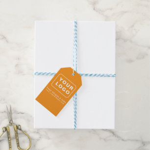 Customized Your Logo Stylish Minimal Business logo Gift Tags