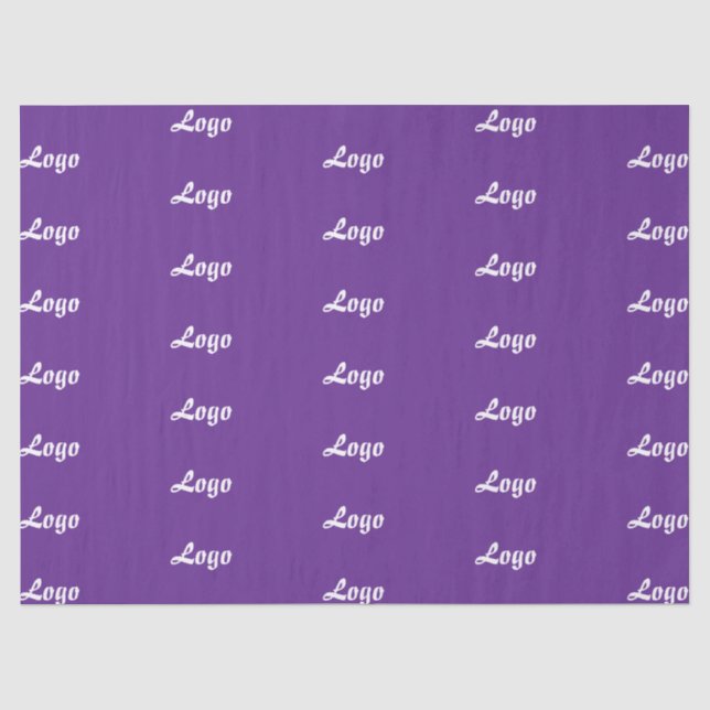 CUSTOMIZED YOUR OWN BUSINESS LOGO MODERN MINIMAL  TISSUE PAPER (Front)