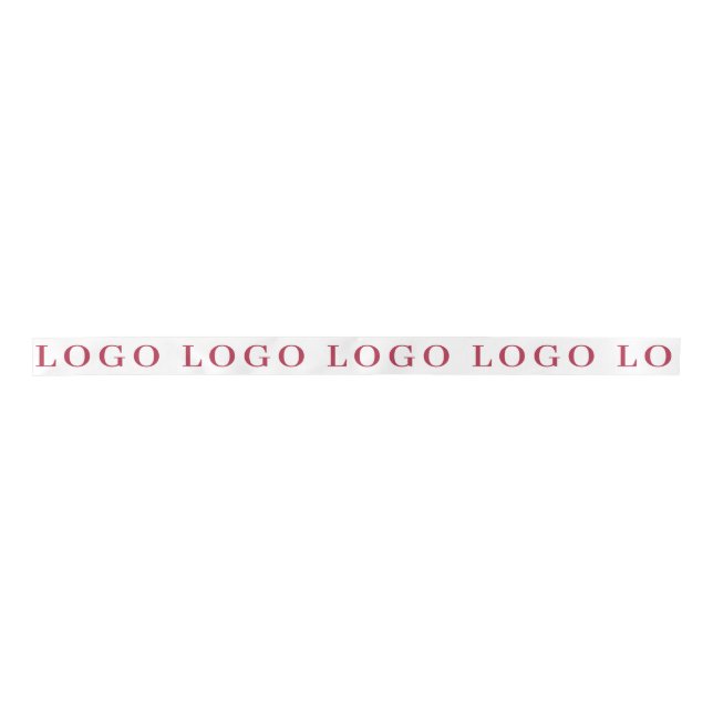CUSTOMIZED YOUR OWN LOGO SIMPLE STYLISH MODERN SATIN RIBBON (Front)