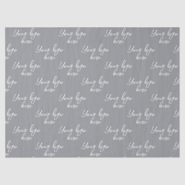 Customized Your Own Logo Stylish Modern Minimal   Tissue Paper (Front)