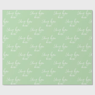 Customized Your Own Logo Stylish Modern Minimal Wrapping Paper