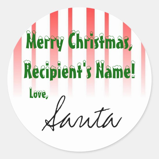 CustomizeIt! Santa sticker (Front)