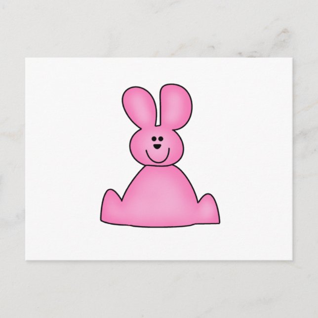 CUSTOMMARSHRABBITPINK POSTCARD (Front)