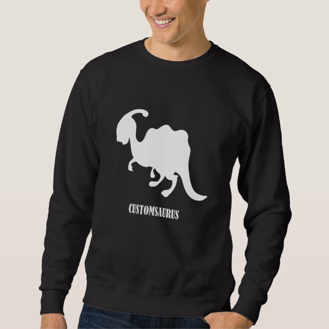 Customsaurus Dinosaur Party Sweatshirt (Front)