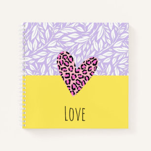 Customt text pretty joyful collage art heart notebook