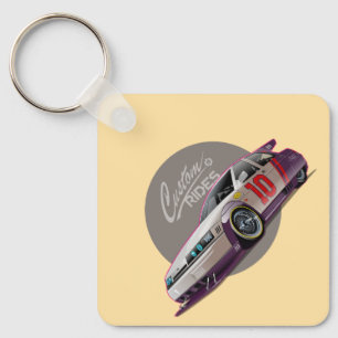 Custon fiction race car concept key ring