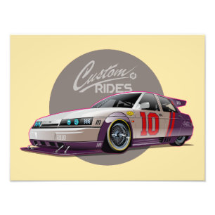 Custon fiction race car concept photo print