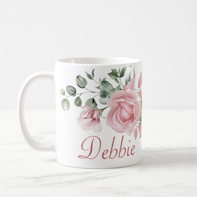 Custon Name Womens Birthday  Coffee Mug (Left)