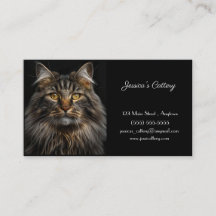 Custumizable Business Card For Cattery