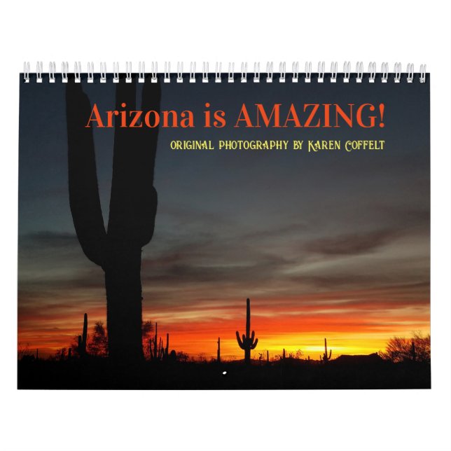 Custumize Make Your Own Arizona Amazing Calendar (Cover)