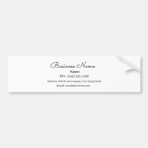  CUSTUMIZED SIMPLE BUSINESS CARD BUMPER STICKER