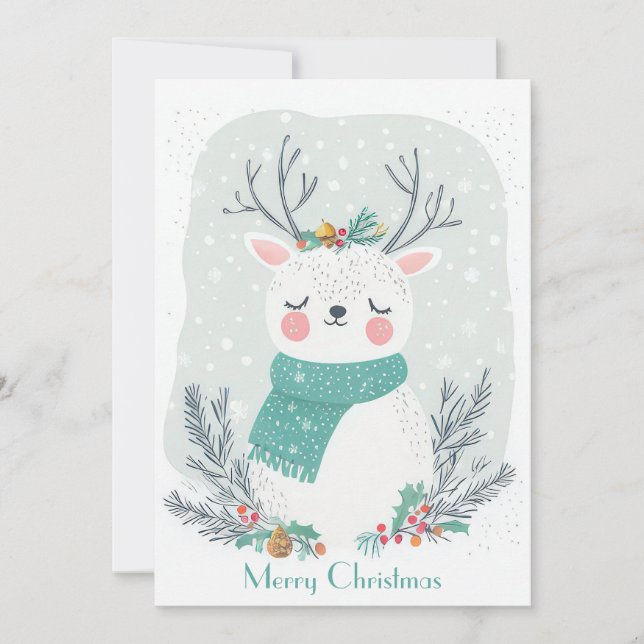 Cut and festive Holiday Greeting Card (Front)