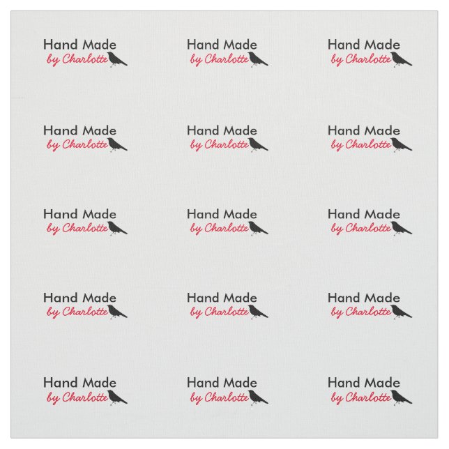 Cut And Sew Craft Personalised Sewing Labels Fabric (Swatch)