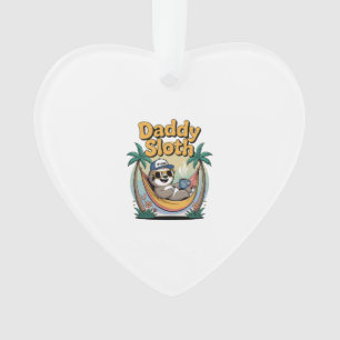 Cut Daddy Sloth Father Ornament