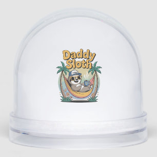 Cut Daddy Sloth Father Snowglobe