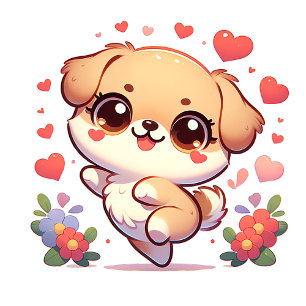 Cut Dinosaurs Valentine Custom-Cut Vinyl Sticker