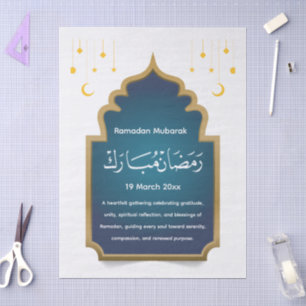 Cut Eid Mubara Tissue Paper