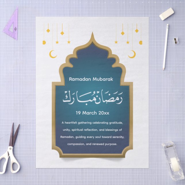 Cut Eid Mubara Tissue Paper (Craft)