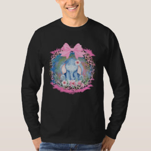Cut Elephant Flower Boho Elephant T-Shirt