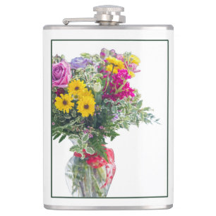 Cut Flower Bouquet Hip Flask