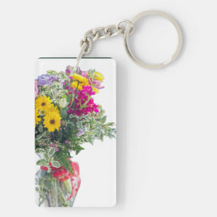 Cut Flower Bouquet Key Ring