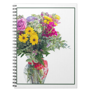 Cut Flower Bouquet Spiral Notebook