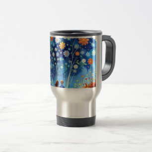 cut flowers in the sky travel mug