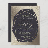 Cut Gemstone Custom Background Colour Foil Wedding