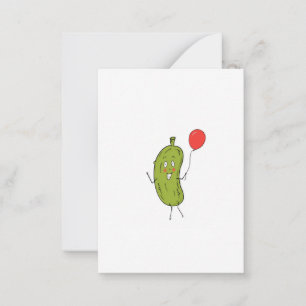 Cut green Pickle Card