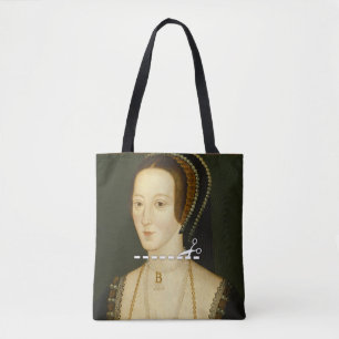 Cut Here - Anne Boleyn Tote Bag