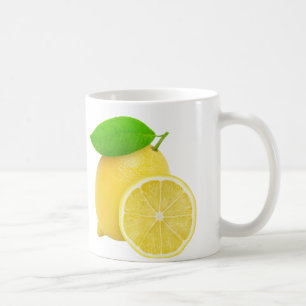 Cut lemon coffee mug