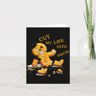 Cut Life Pieces Gingerbread Christmas Faith Design Card