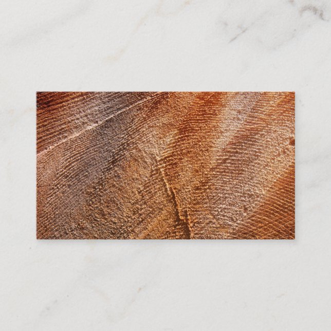 Cut Log Wood Grain Business Card (Front)