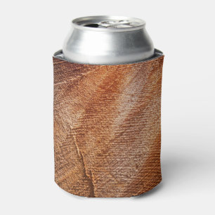 Cut Log Wood Grain Can Cooler