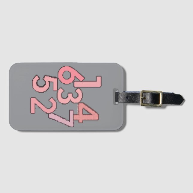 Cut luggag luggage tag (Front Horizontal)