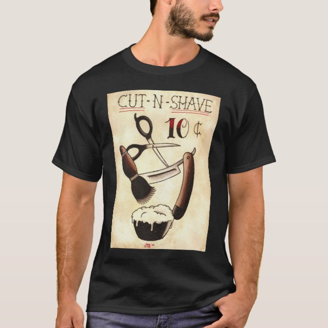 Cut N Shave Tattoo Shirt (Front)