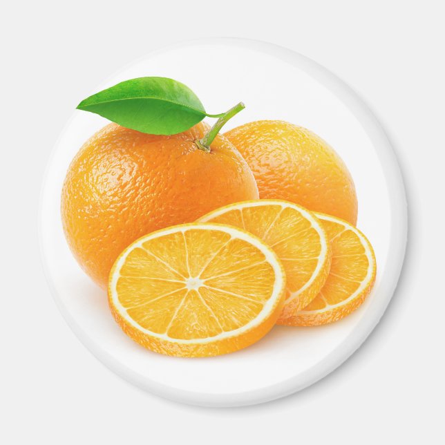 Cut oranges magnet (Front)