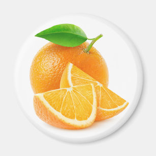 Cut oranges magnet