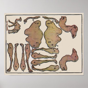 Cut Out Camels, assemble, kids fun Poster