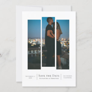 Cut Out Save The Date Wedding Photo Personalised Announcement